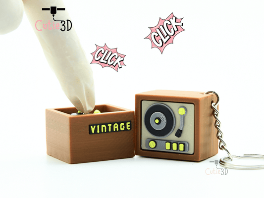 Cutie3D-Vintage Record Player Fidget Clicker Keychain_01.png