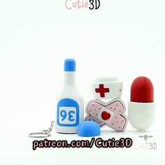 Cutie3D-Medical Accessories Set of Clicker Keychains_11.gif