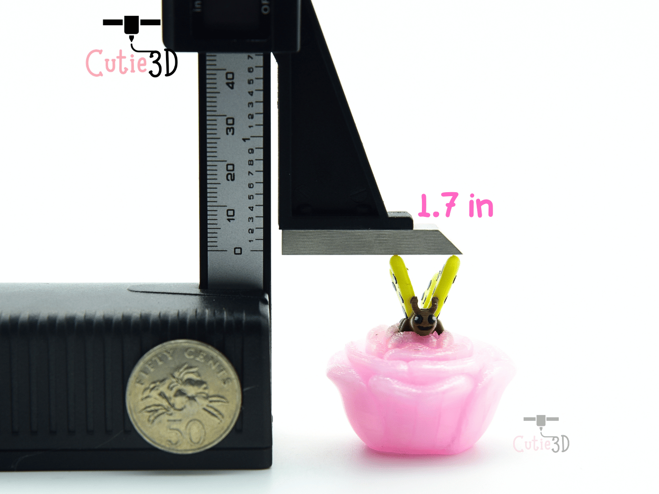 Cutie3D-Clicky Butterfly on Flower Fidget Clicker Keychain_04.png