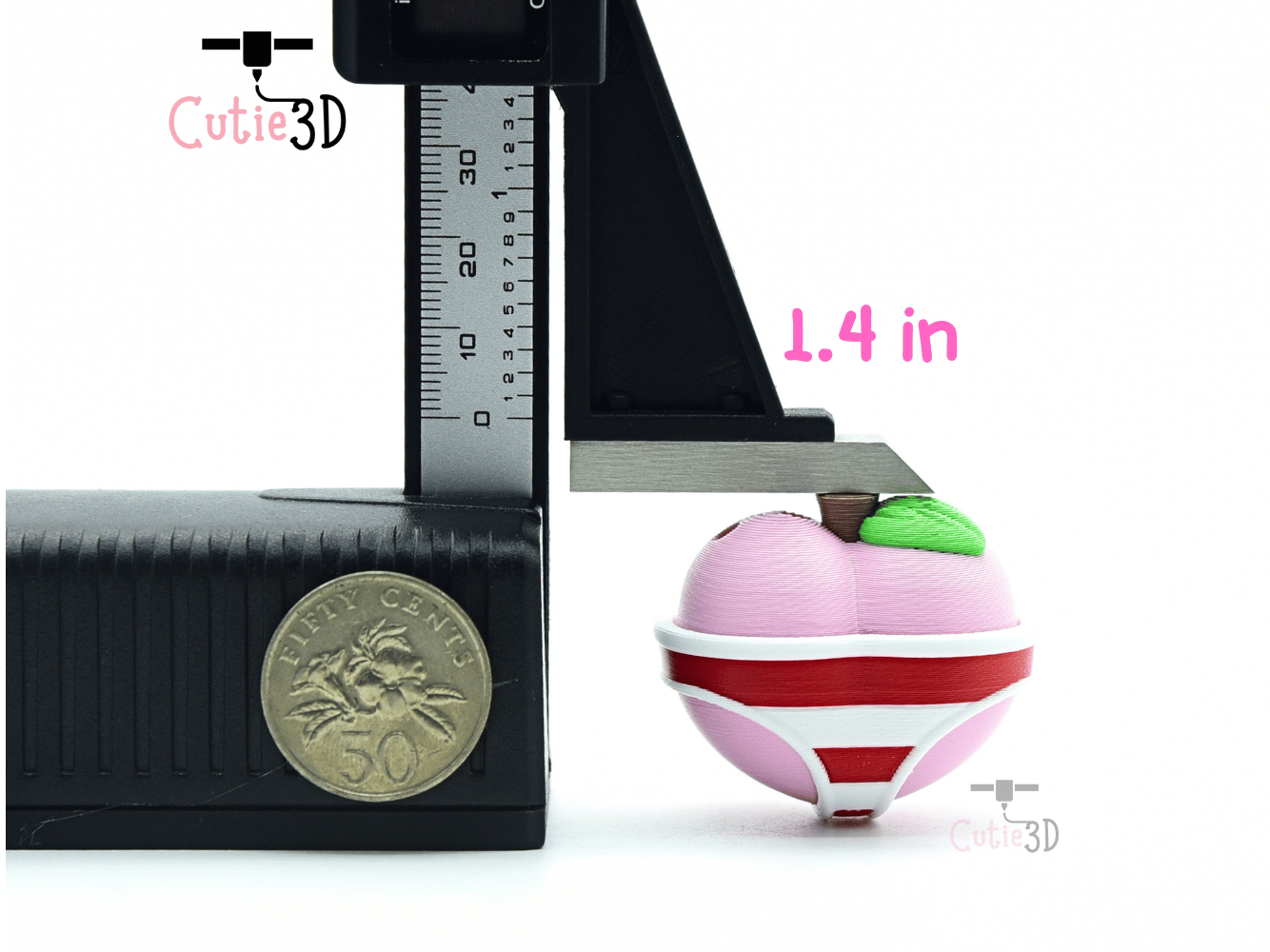 Cutie3D-Summer Peach for Fruit Lovers Set of Clicker Keychains_04.png