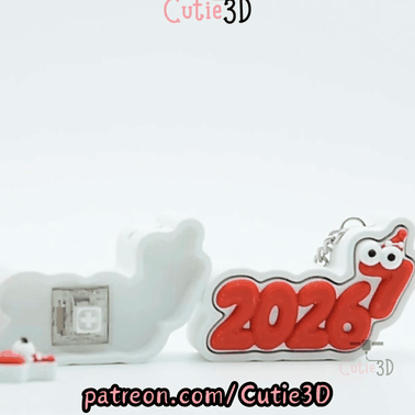 Cutie3D-New Year Countdown 2026 Set of Keycap Clicker Keychains_11.gif