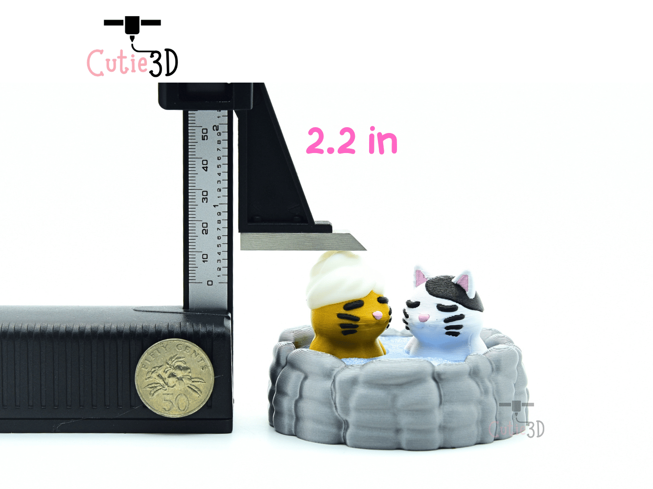 Cutie3D-Cute Cat Onsen for Cat Lovers Fidget Clicker Keychain_04.png