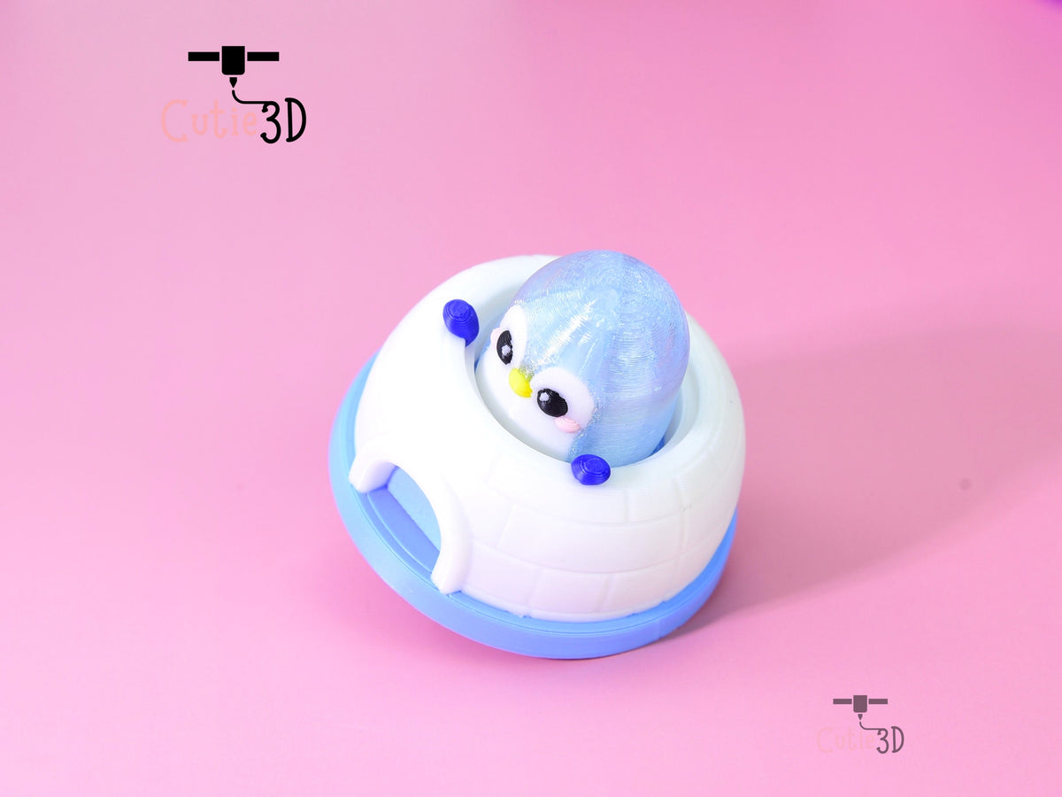 Cutie3D-Igloo Buddy Penguin Fidget Led Clicker Keychain_02.jpg