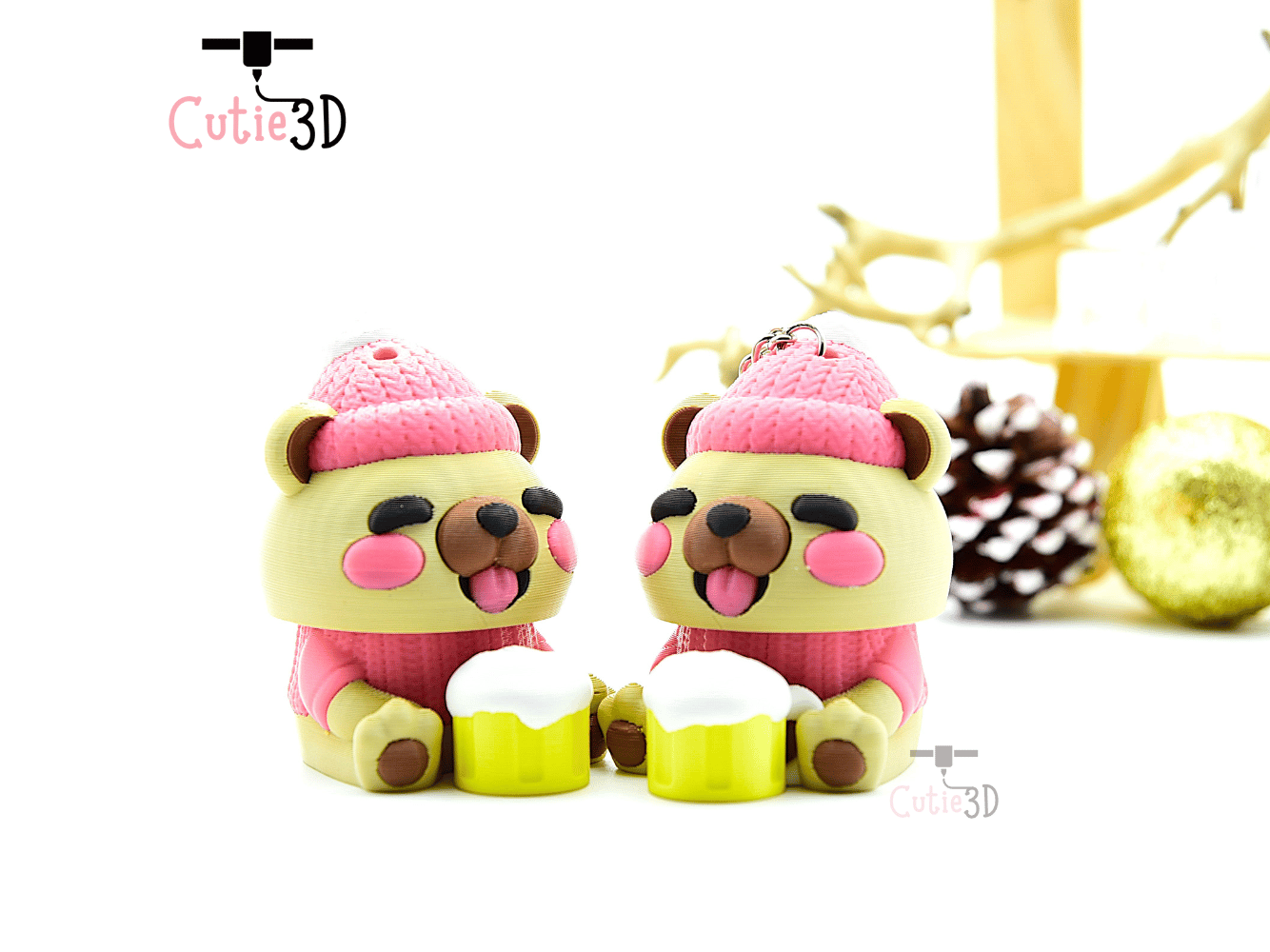 Cutie3D-Winter Drunk Bear Keycap Fidget Clicker Keychain_09.png