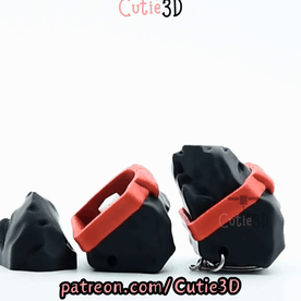 Cutie3D-Lump of Coal Gift Keycap Fidget Clicker Keychain_11.gif