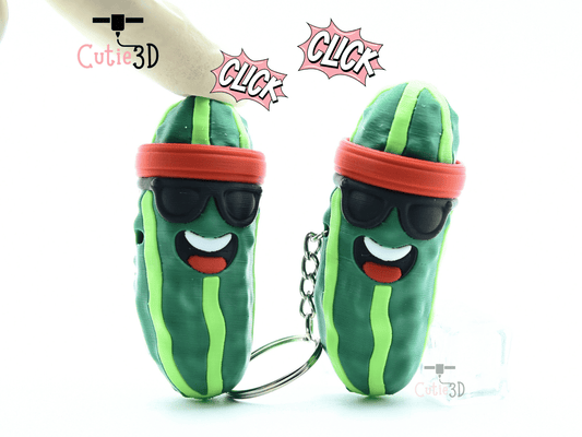 Cutie3D-Summer Cool Cucumber Fidget Clicker Keychain_01.png