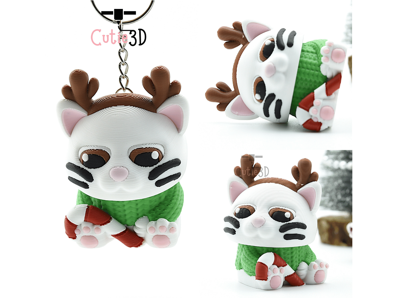 Cutie3D-Christmas Reindeer Cat Keycap Fidget Clicker Keychain_02.png