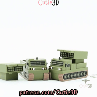 Cutie3D-M270 MLRS Rocket System Keycap Fidget Clicker Keychain_11.gif