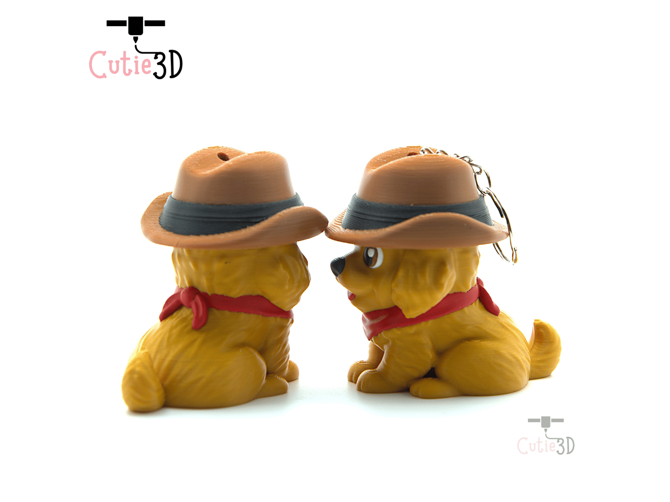 Cutie3D-Golden Retriever Cowboy Fidget Clicker Keychain_09.png