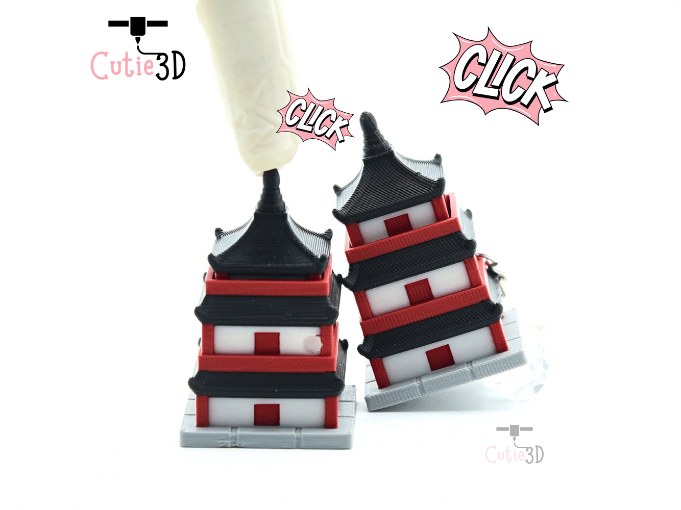 Cutie3D-Clicking Pagoda Fidget Fidget Clicker Keychain_01.png