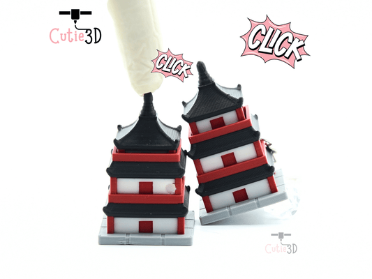 Cutie3D-Clicking Pagoda Fidget Fidget Clicker Keychain_01.png