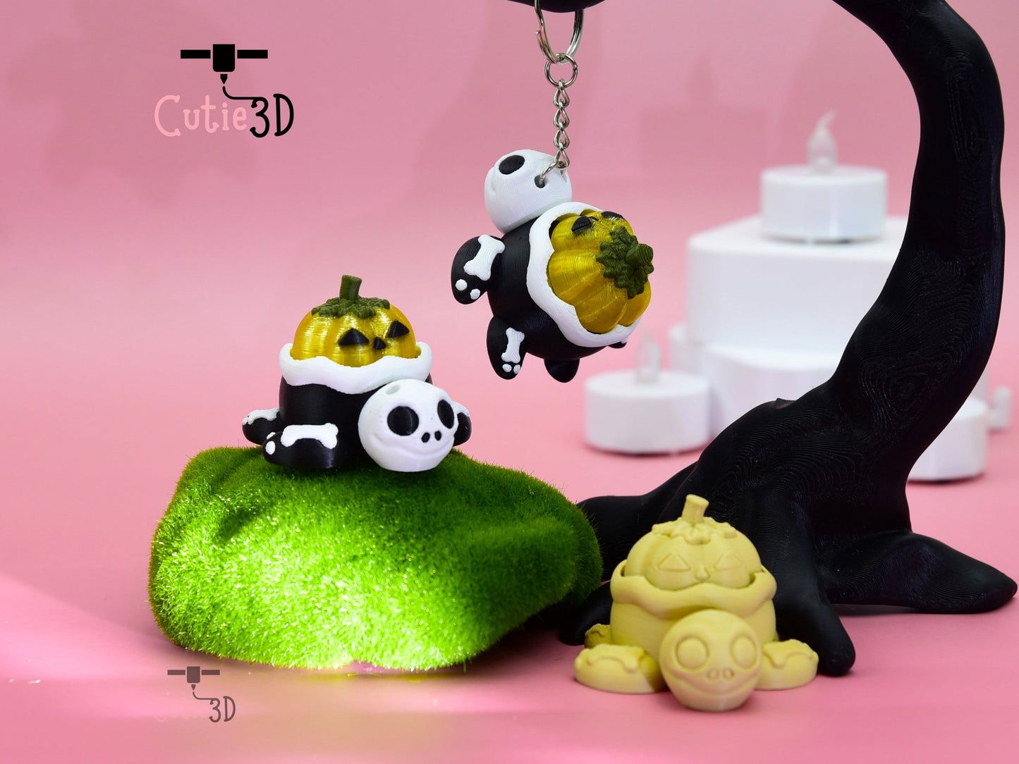 Cutie3D-Halloween Pumpkin Skull Turtle Fidget Led Clicker Keychain_03.jpg