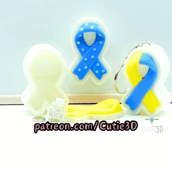 Cutie3D-Awareness Ribbon Clicker Fidget Clicker Keychain_11.gif