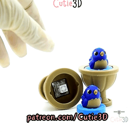 Cutie3D-Bath Time Birdie Fidget Clicker Keychain_11.gif