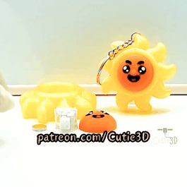 Cutie3D-Clicky Sunshine Magnet-Insert Clicker Keychain_11.gif