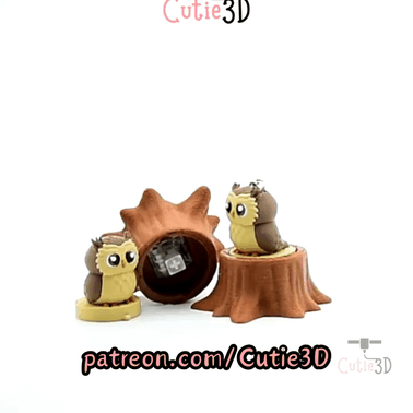 Cutie3D-Clicky Owl Buddy Fidget Clicker Keychain_11.gif