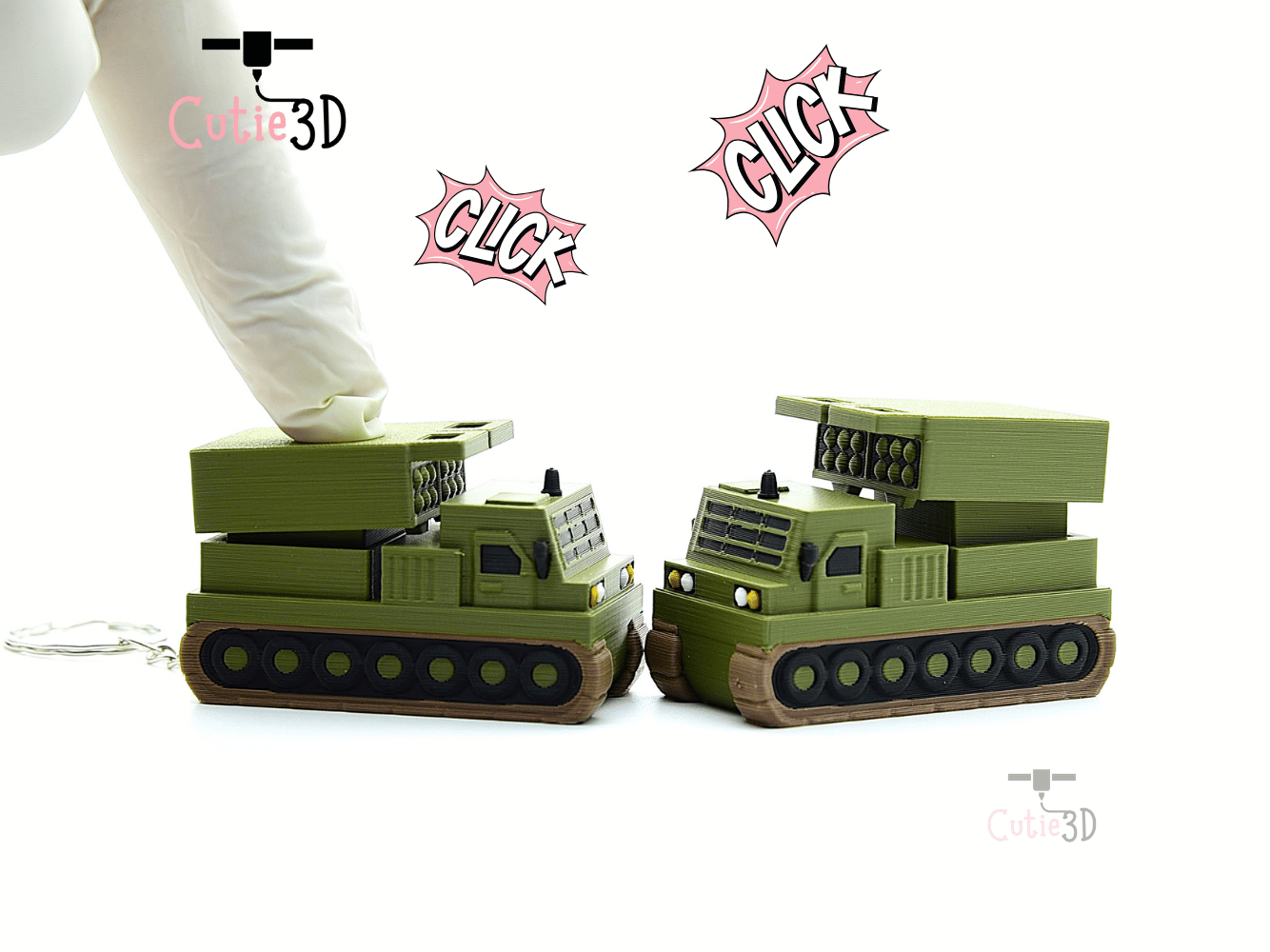 Cutie3D-M270 MLRS Rocket System Keycap Fidget Clicker Keychain_01.png