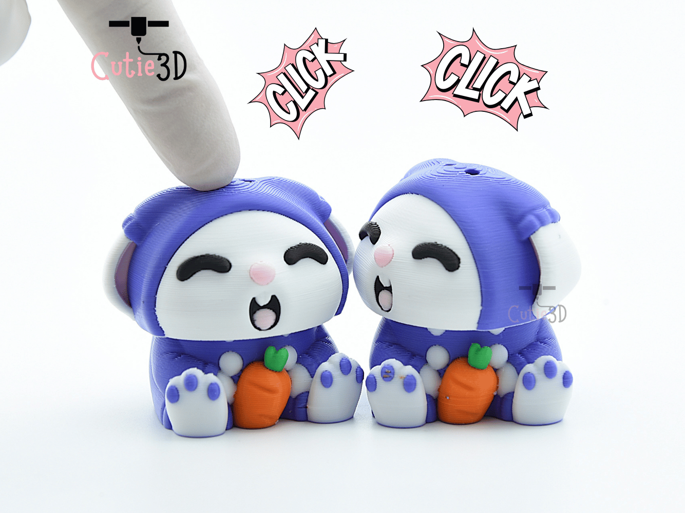 Cutie3D-Winter Cozy Rabbit Keycap Fidget Clicker Keychain_01.png