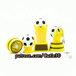 Cutie3D-Playful Football Trophy Fidget Clicker Keychain_11.gif