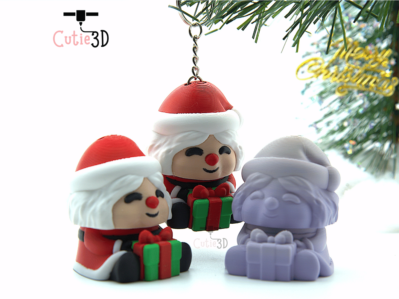 Cutie3D-Christmas Mrs. Santa Keycap Fidget Clicker Keychain_05.png
