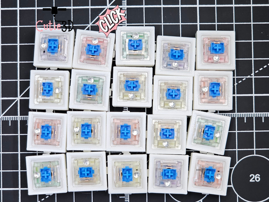 Cutie3D Ready-Click LED Module (20 Pack) – Pre-Assembled Light-Up Clicker with Battery Included