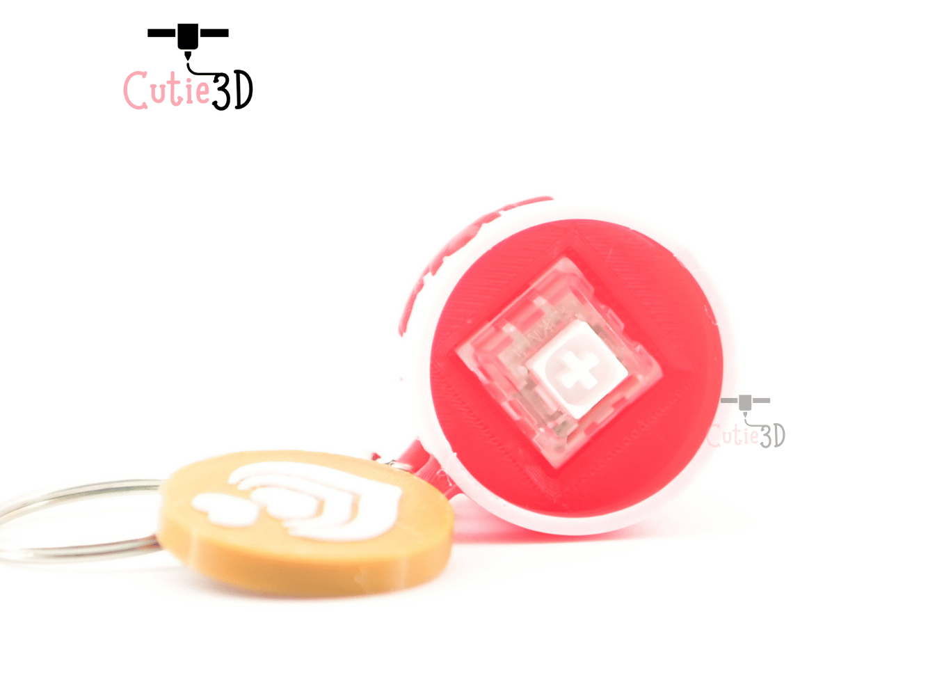 Digital Downloads - Cutie3D Canada Coffee Mug Keycap Fidget Clicker Keychain - Cute Backpack Keychain