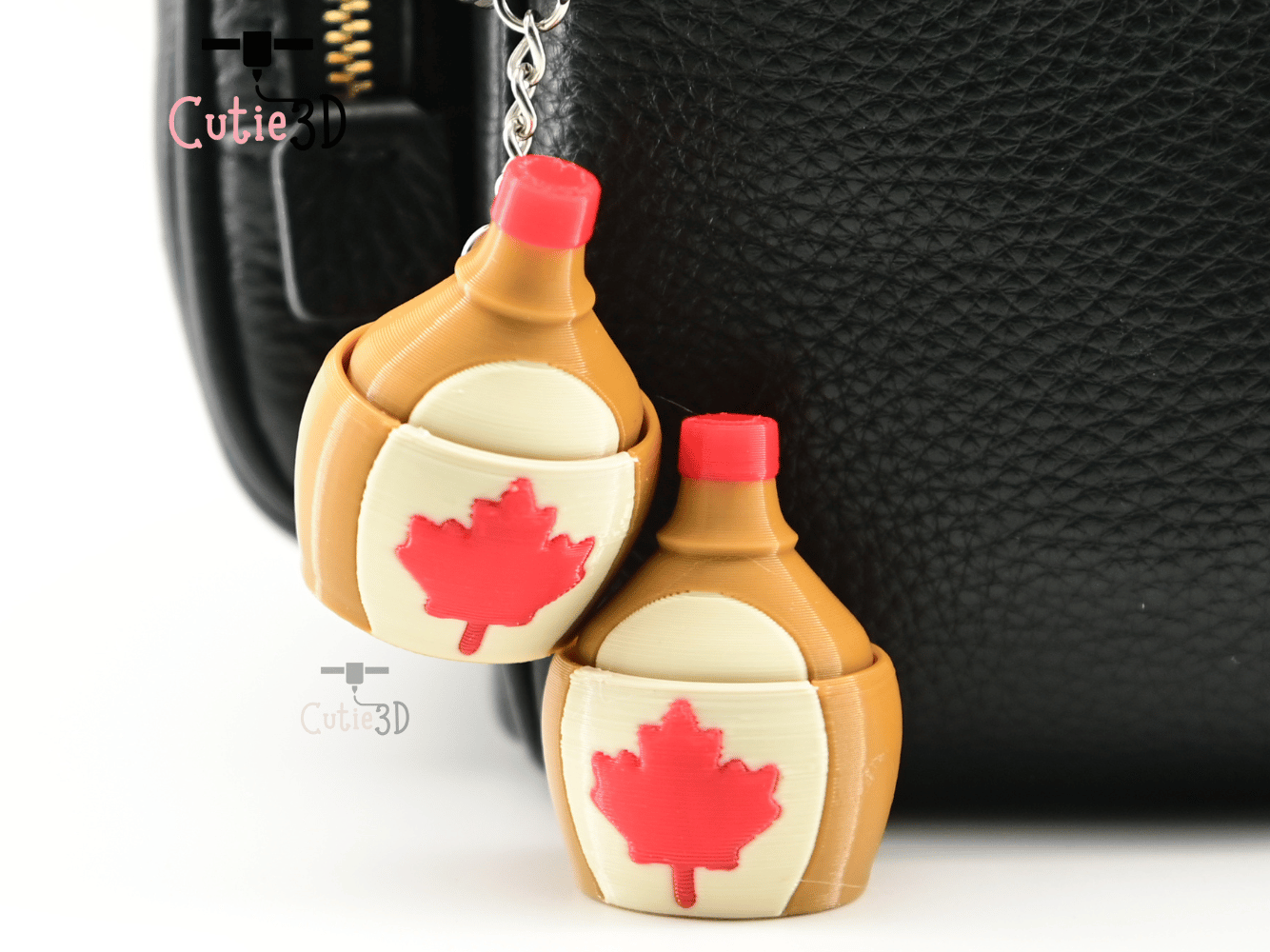 Digital Downloads - Cutie3D Canada Maple Syrup Keycap Fidget Clicker Keychain - Cute Backpack Keychain