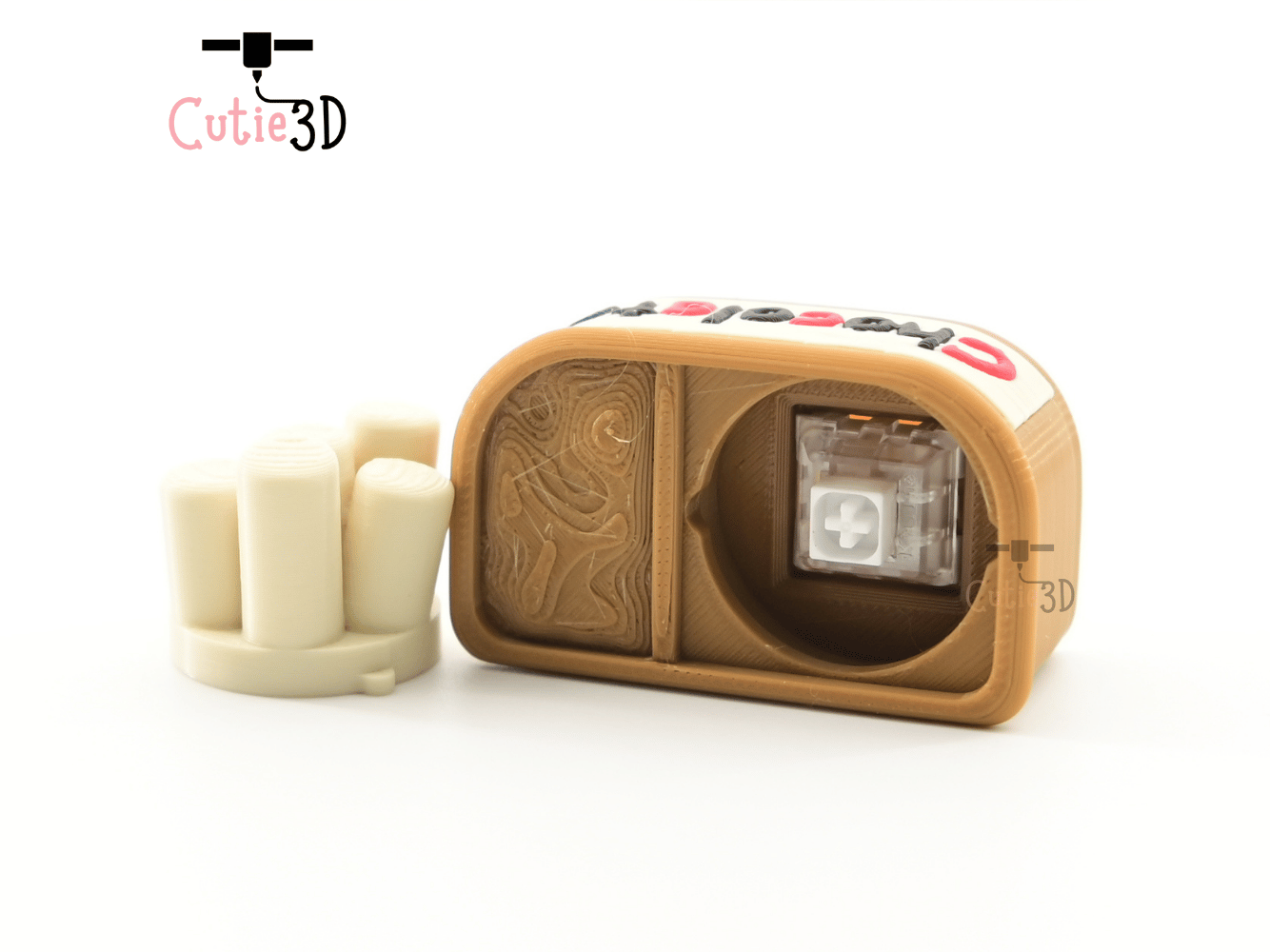 Digital Downloads - Cutie3D Chocolate Treat Jar For Food Lovers Keycap Fidget Clicker Keychain - Cute Backpack Keychain