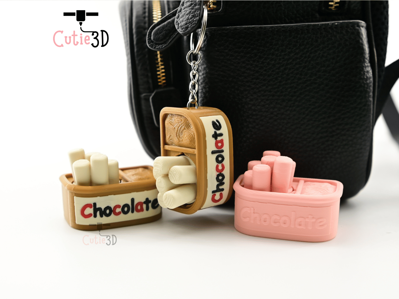 Digital Downloads - Cutie3D Chocolate Treat Jar For Food Lovers Keycap Fidget Clicker Keychain - Cute Backpack Keychain