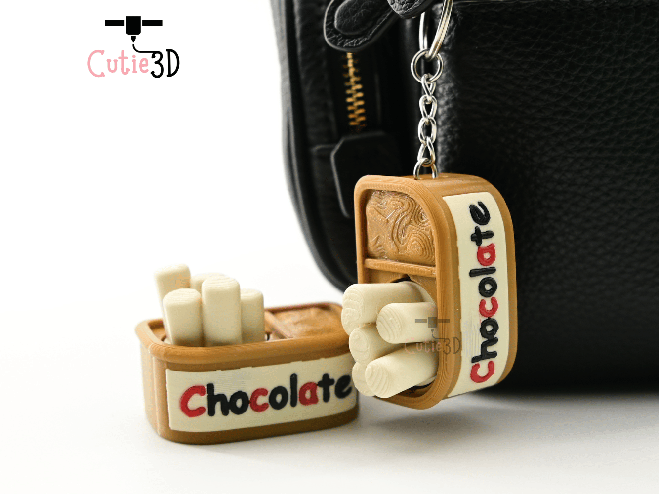 Digital Downloads - Cutie3D Chocolate Treat Jar For Food Lovers Keycap Fidget Clicker Keychain - Cute Backpack Keychain