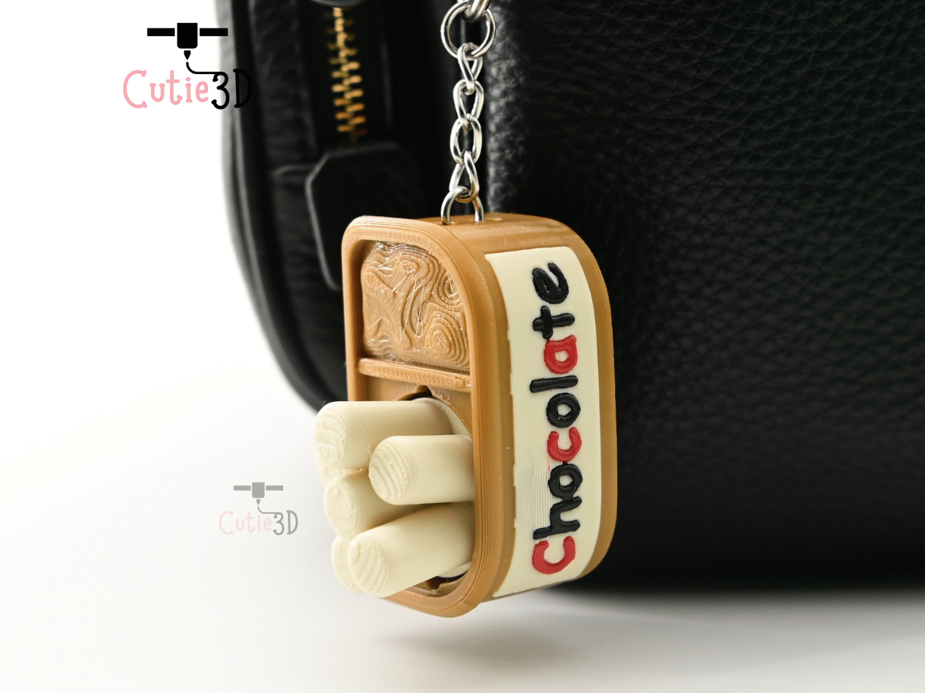 Digital Downloads - Cutie3D Chocolate Treat Jar For Food Lovers Keycap Fidget Clicker Keychain - Cute Backpack Keychain