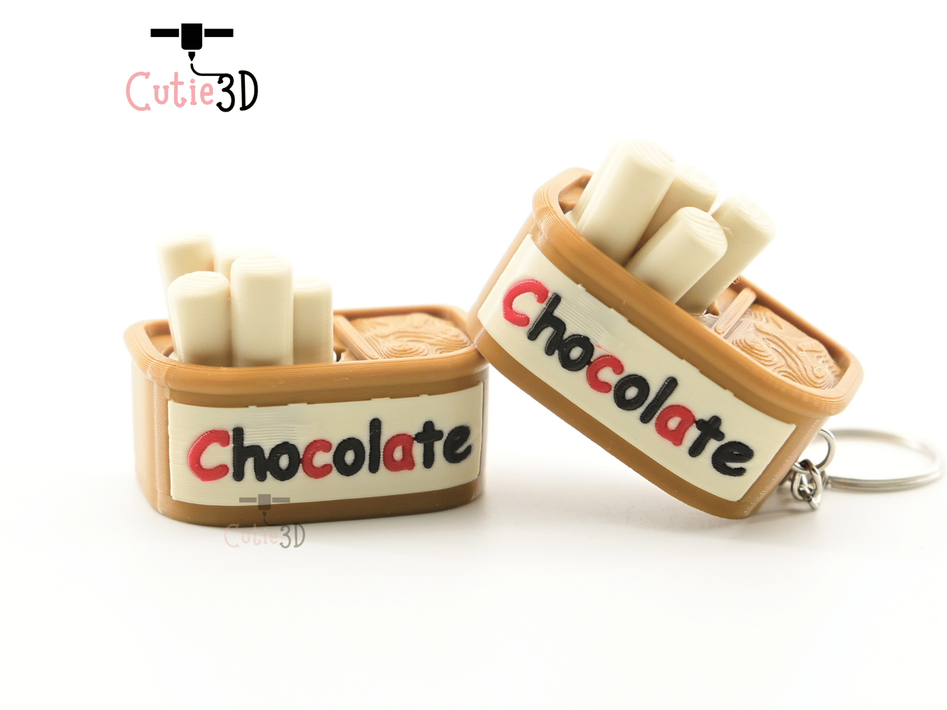 Digital Downloads - Cutie3D Chocolate Treat Jar For Food Lovers Keycap Fidget Clicker Keychain - Cute Backpack Keychain