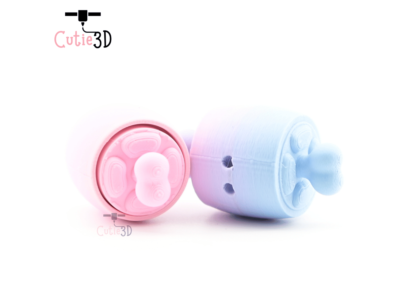 Digital Downloads - Cutie3D Chunky Meat For Food Lovers Keycap Fidget Clicker Keychain - Cute Backpack Keychain