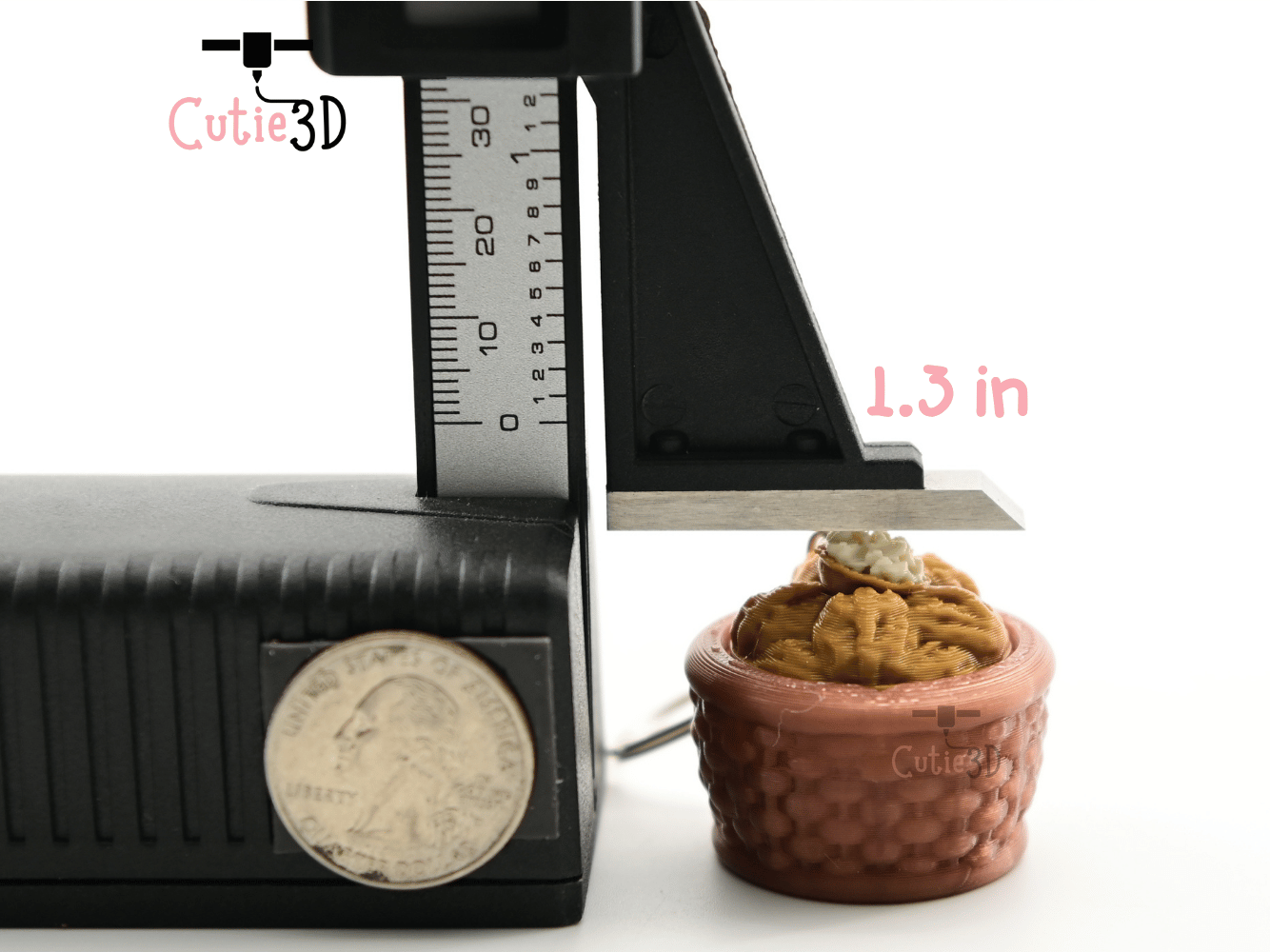 Digital Downloads - Cutie3D Cozy Walnut Basket Keycap Fidget Clicker Keychain - Cute Backpack Keychain