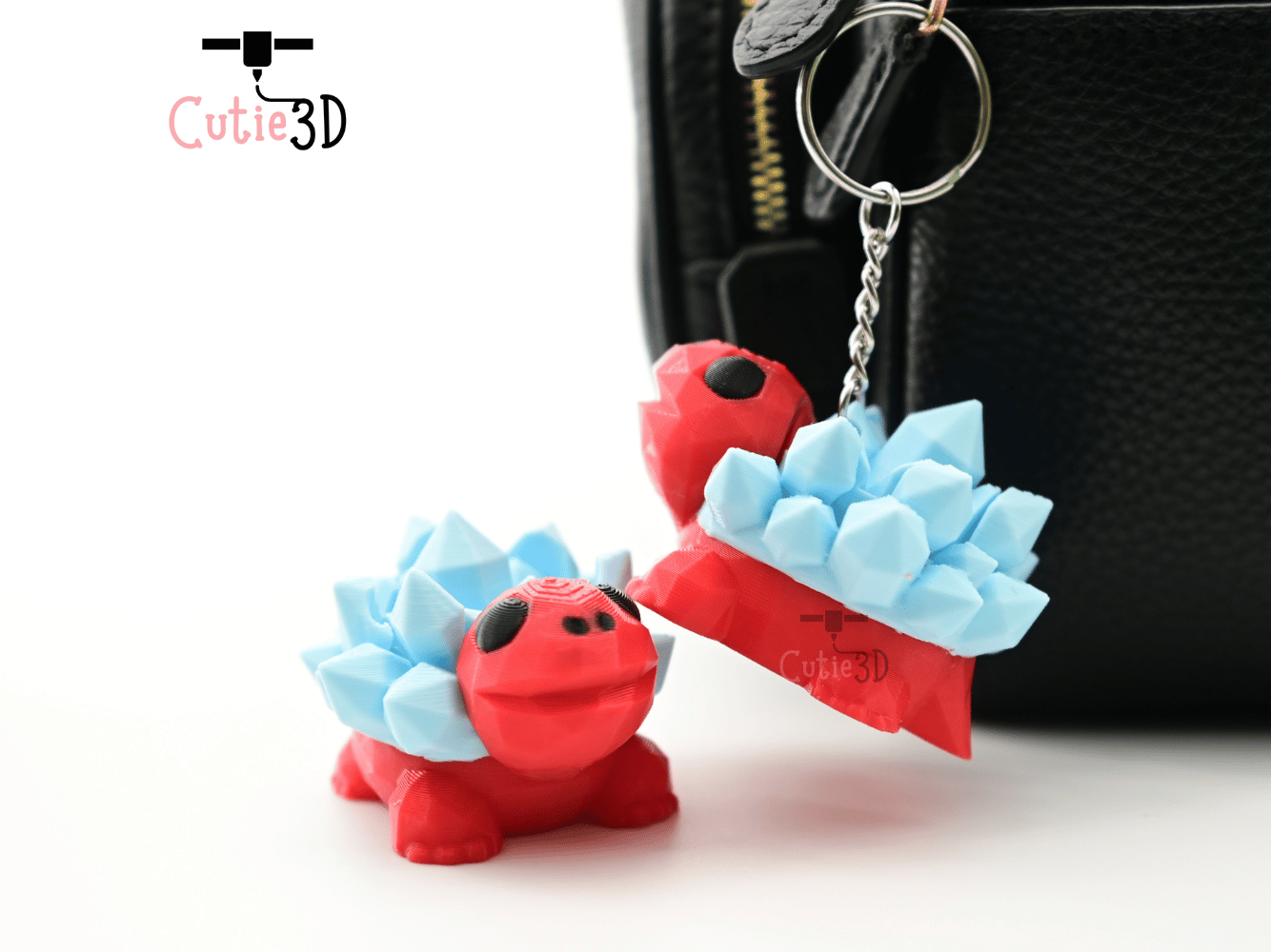 Digital Downloads - Cutie3D Crystal Turtle For Animal Lovers Keycap Fidget Clicker Keychain - Cute Backpack Keychain