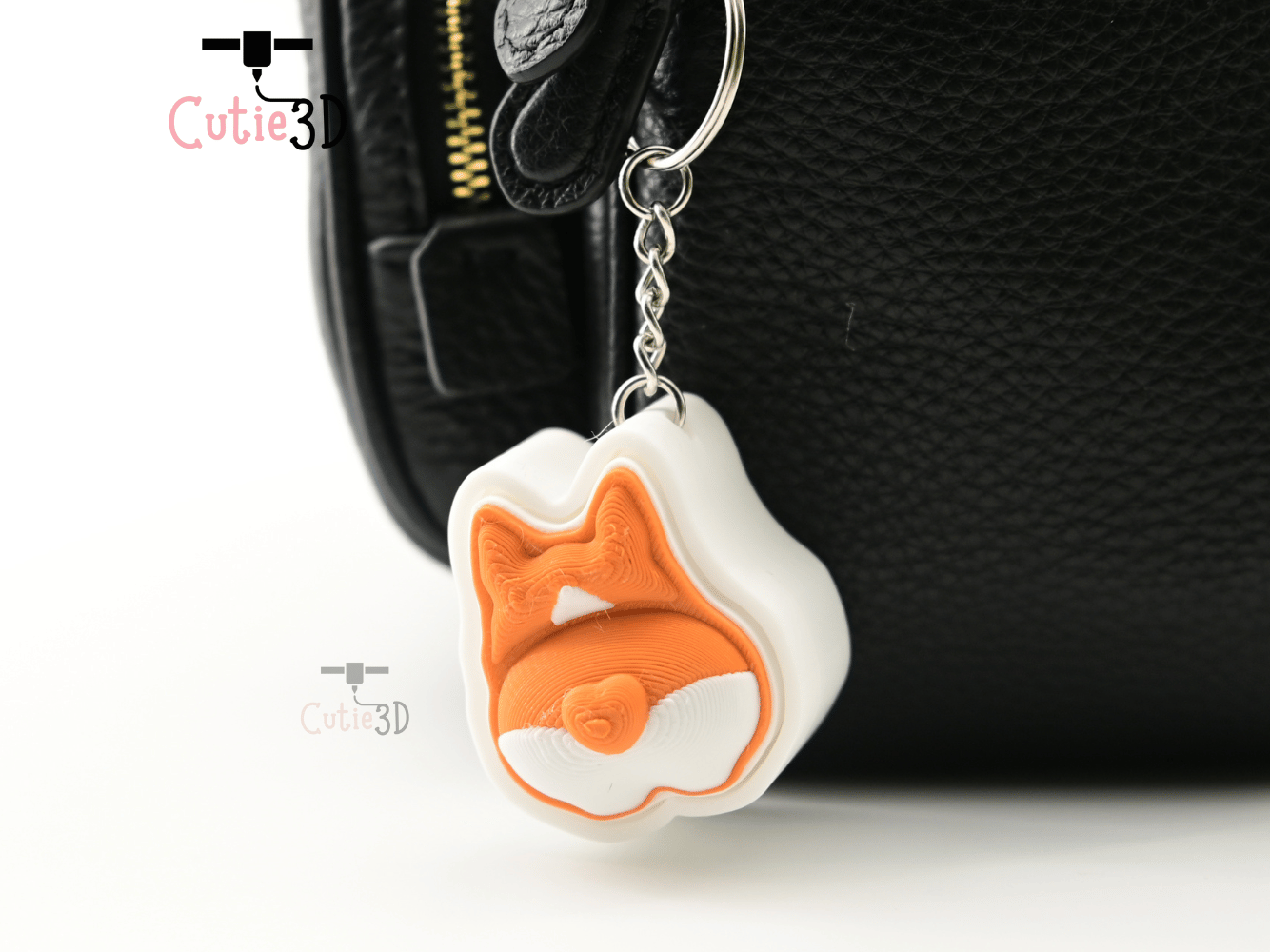 Digital Downloads - Cutie3D Set Of Cute Animal Booty Keycap Fidget Clicker Keychain - Cute Backpack Keychain