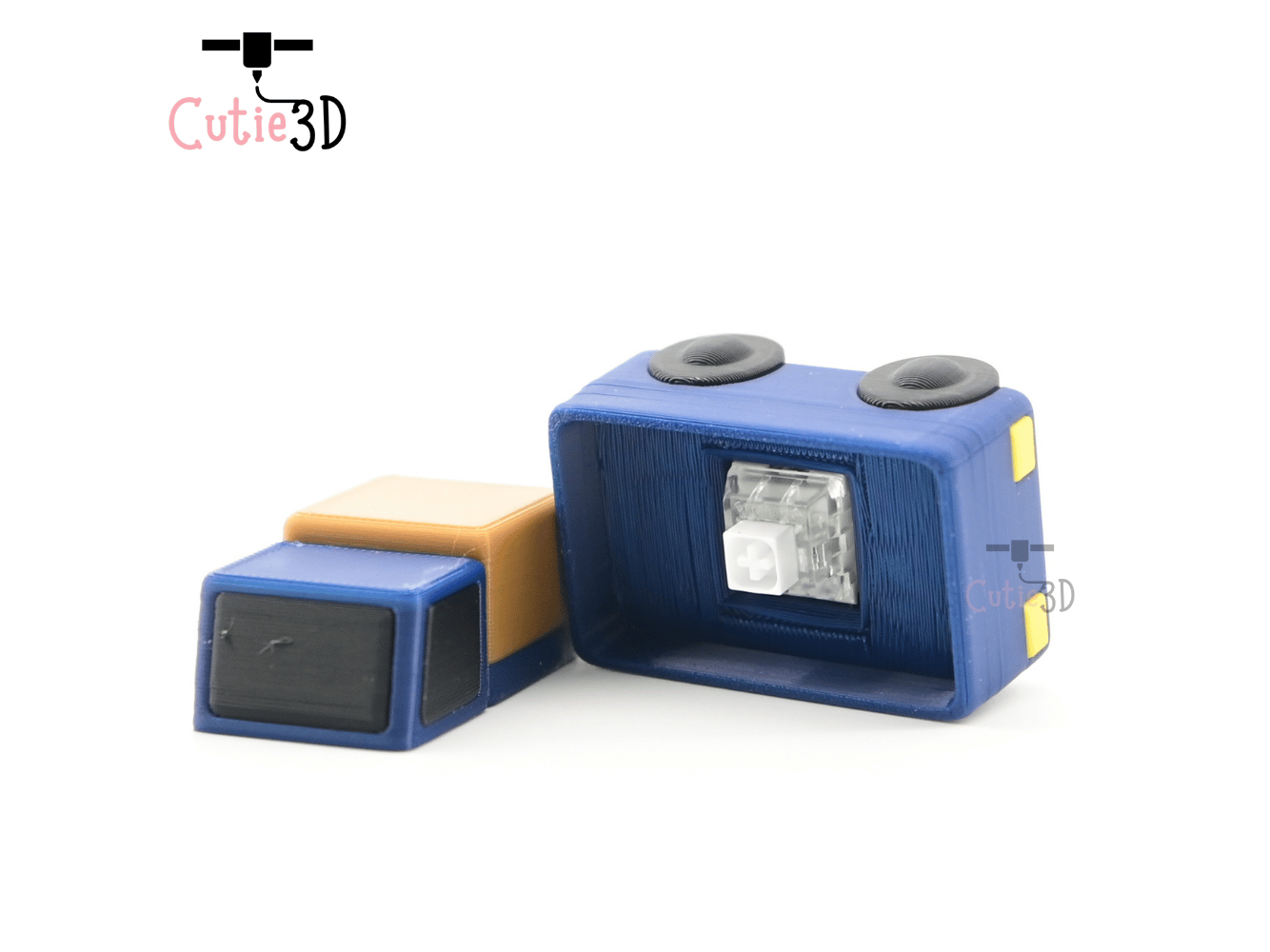 Digital Downloads - Cutie3D Delivery Truck Keycap Fidget Clicker Keychain - Cute Backpack Keychain