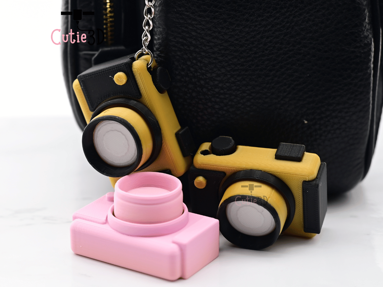 Digital Downloads - Cutie3D Digital Camera Keycap Fidget Clicker Keychain - Cute Backpack Keychain