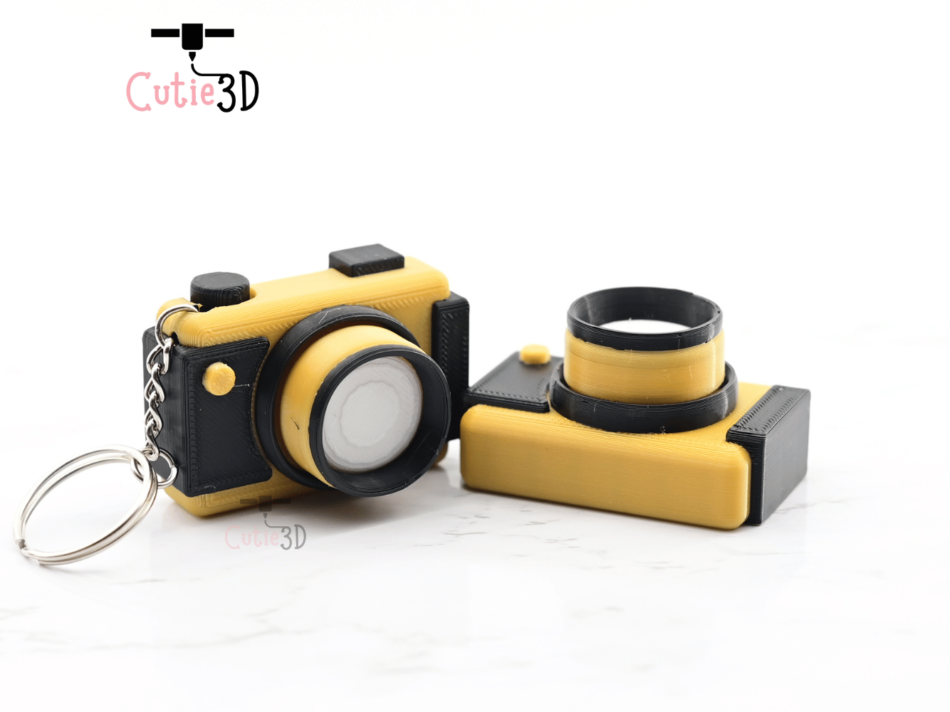 Digital Downloads - Cutie3D Digital Camera Keycap Fidget Clicker Keychain - Cute Backpack Keychain