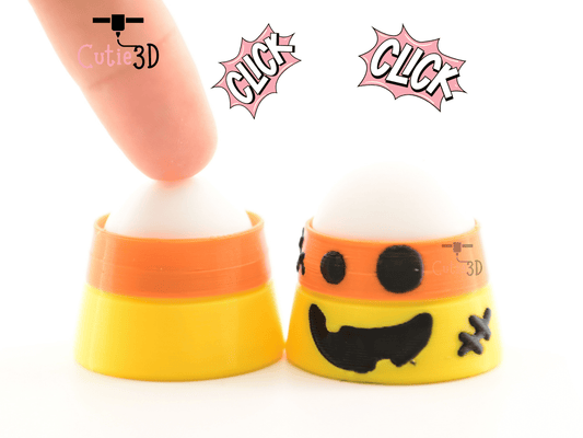 Digital Downloads - Cutie3D Halloween Candy Corn Set Keycap Fidget Clicker Keychain - Cute Backpack Keychain