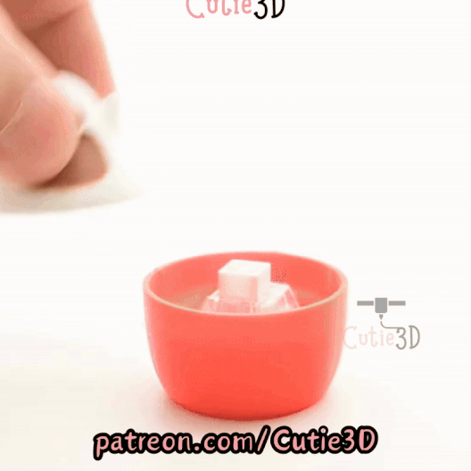 Digital Downloads - Cutie3D Halloween Ghost Mug Keycap Fidget Clicker Keychain - Cute Backpack Keychain