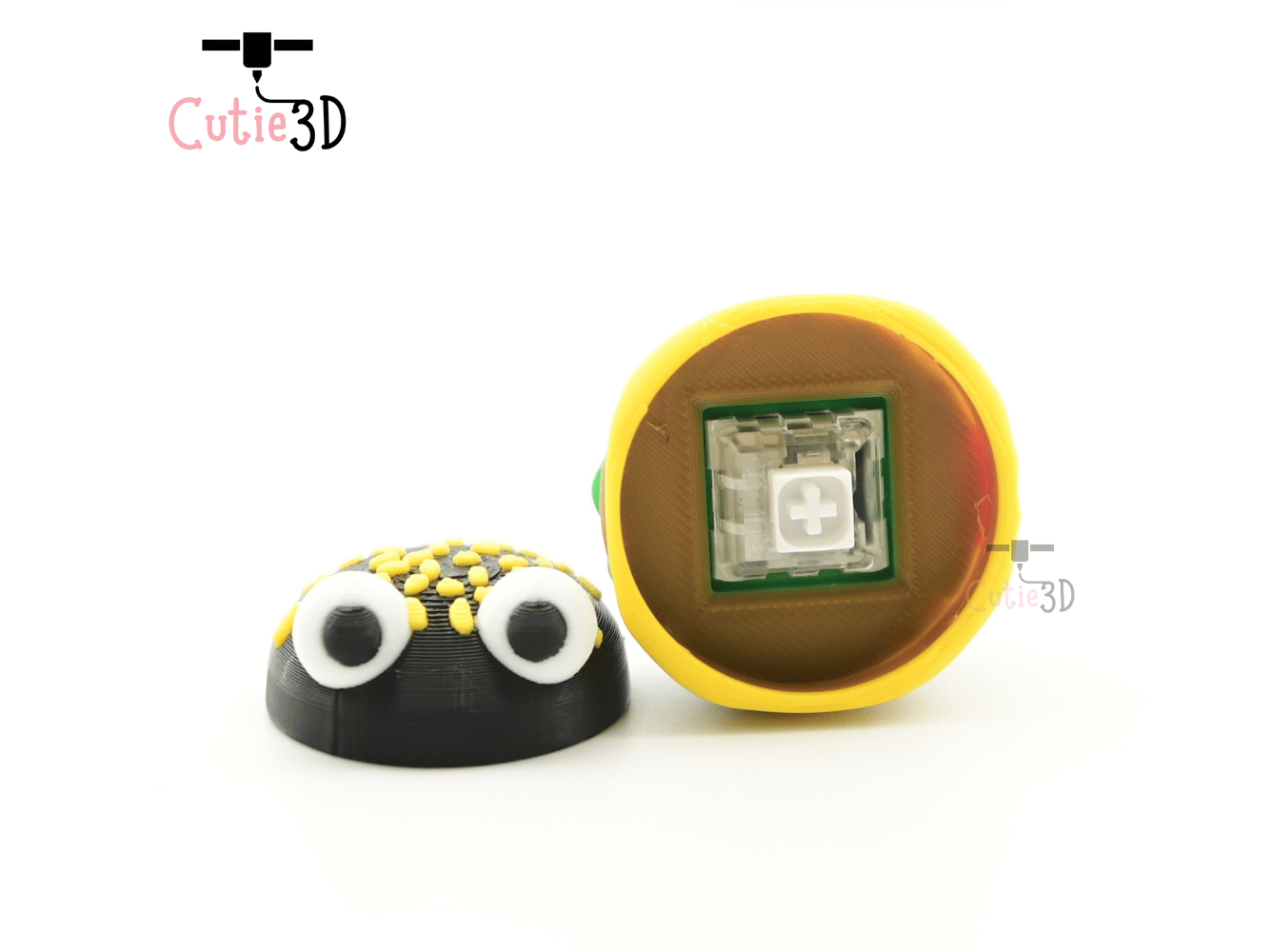 Digital Downloads - Cutie3D Halloween Monster Burger Keycap Fidget Clicker Keychain - Cute Backpack Keychain