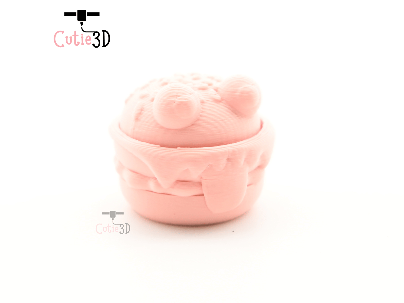 Digital Downloads - Cutie3D Halloween Monster Burger Keycap Fidget Clicker Keychain - Cute Backpack Keychain