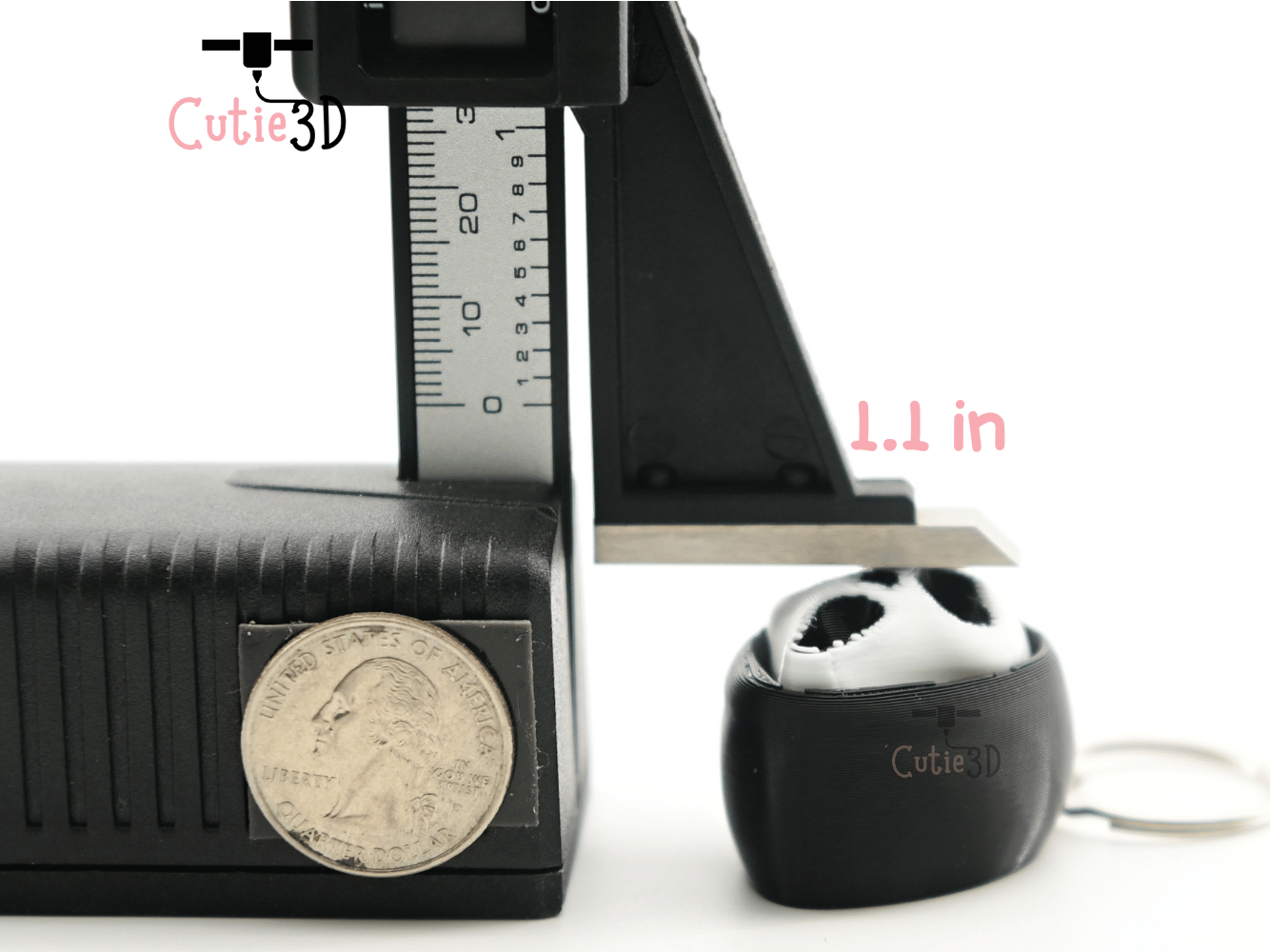 Digital Downloads - Cutie3D Halloween Scream Face Keycap Fidget Clicker Keychain - Cute Backpack Keychain