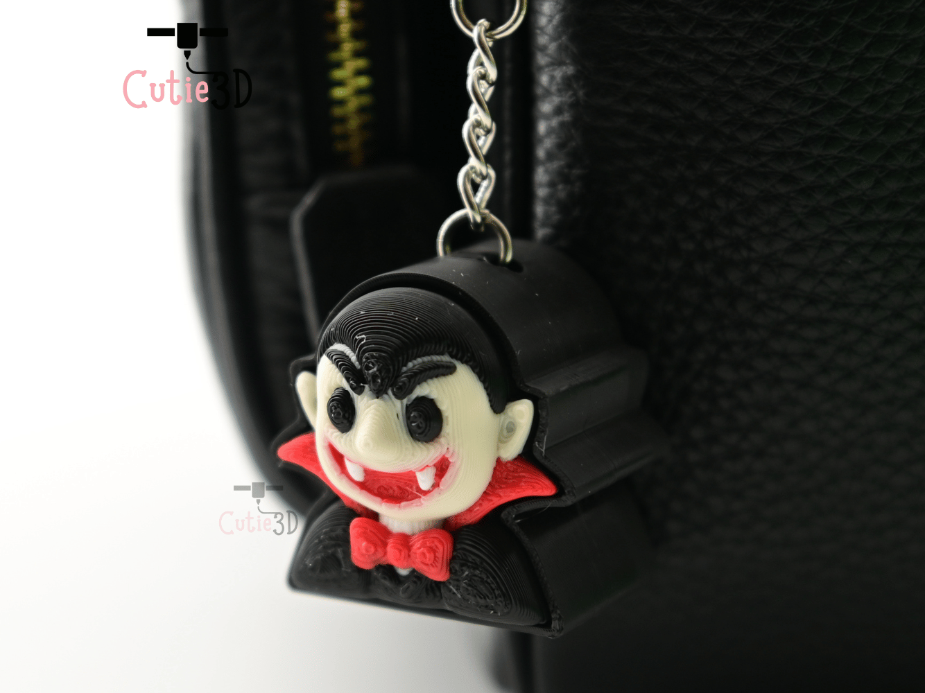 Digital Downloads - Cutie3D Halloween Vampire Keycap Fidget Clicker Keychain - Cute Backpack Keychain
