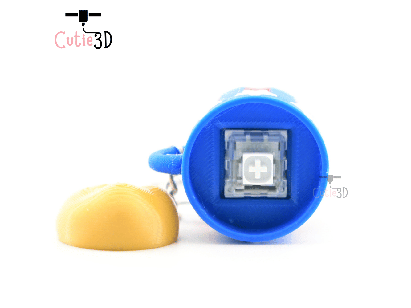 Digital Downloads - Cutie3D July 4Th Beer Mug Keycap Fidget Clicker Keychain - Cute Backpack Keychain