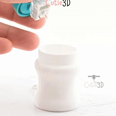 Digital Downloads - Cutie3D Keycap Fidget Clicker Baby Milk Bottle Keychain - Cute Backpack Keychain