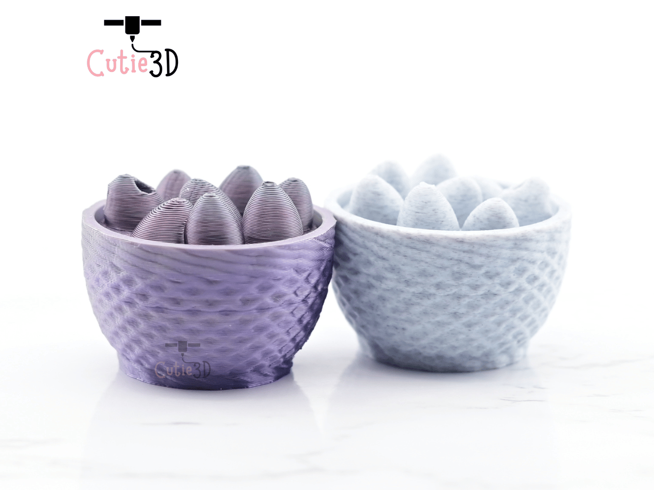 Digital Downloads - Cutie3D Keycap Fidget Clicker Egg Basket Keychain - Cute Backpack Keychain