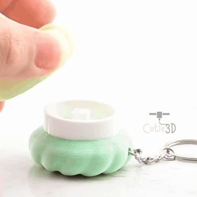 Digital Downloads - Cutie3D Keycap Fidget Clicker Sandwich Cookie Keychain - Cute Backpack Keychain