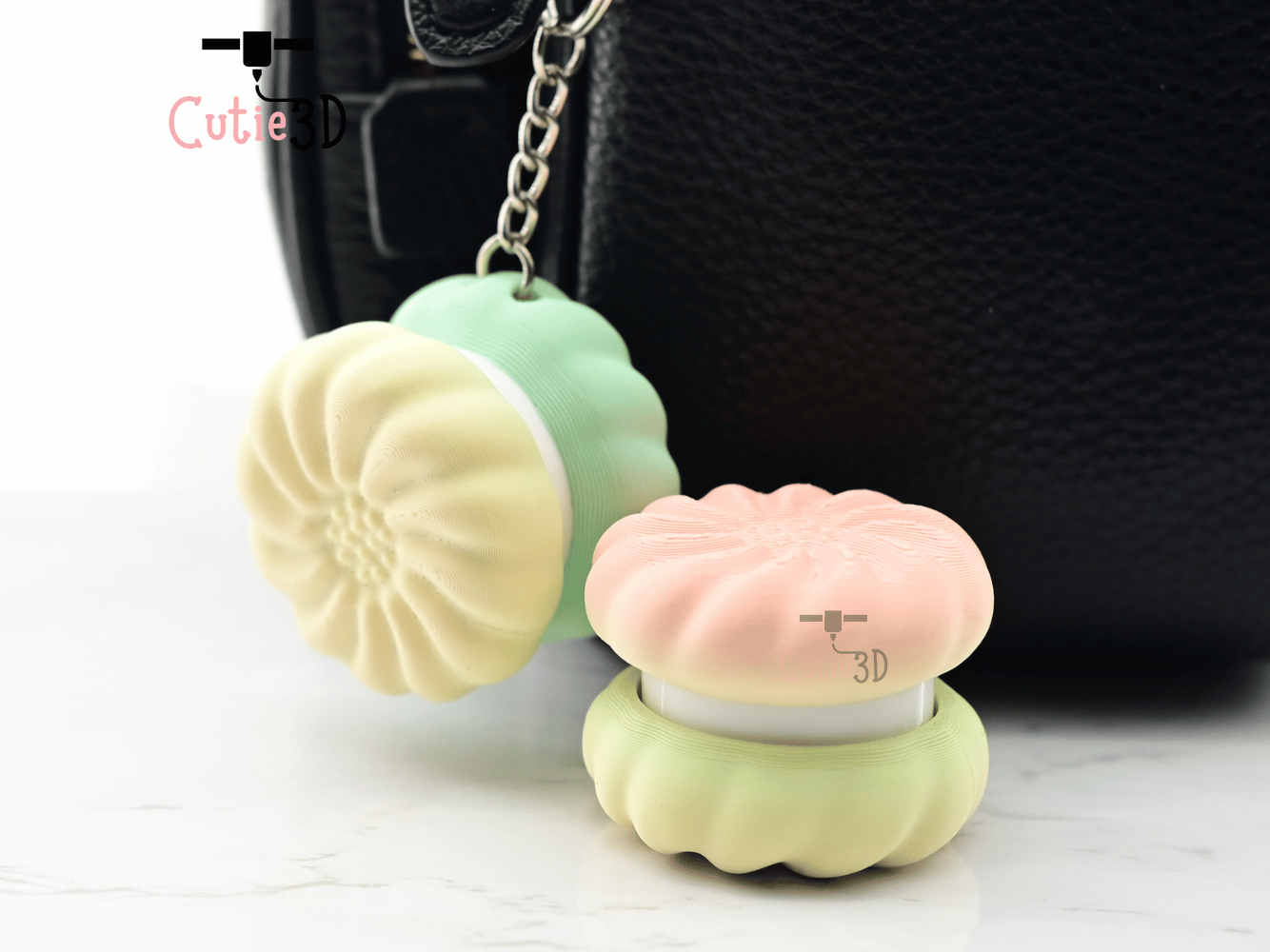 Digital Downloads - Cutie3D Keycap Fidget Clicker Sandwich Cookie Keychain - Cute Backpack Keychain